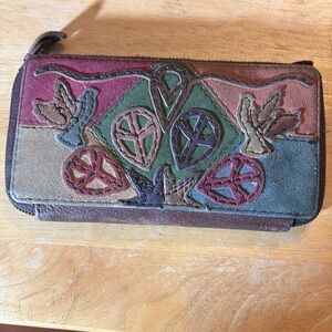 Lucky Brand Multicolor Suede Wallet